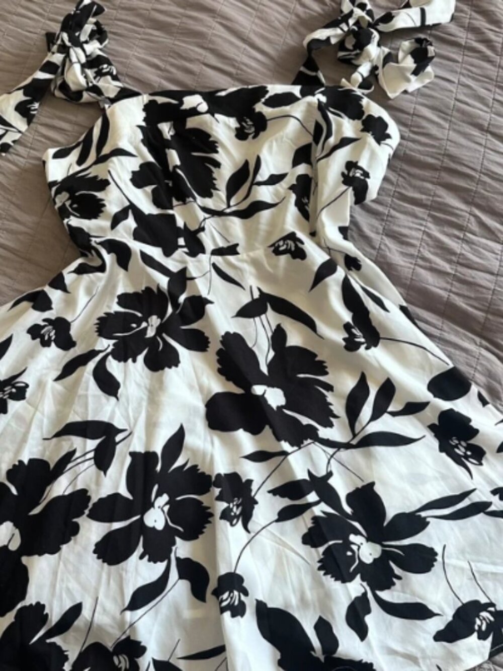 Black and white dress